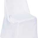 White Folding Chair Cover-Flat-Pack of 34