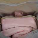 PIIOSER Breastmilk Cooler Bag with Ice Pack Fits 6 Baby Bottles Up to 9 Ounce, Insulated Baby Bottle Tote Bags, Double Layer Waterproof Leak-Proof with Shoulder Strap for Nursing & Working Mom (Pink)