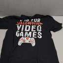 V is for Video Games Valentines Day Gamer Men Boys Gift T-Shirt Small