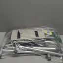 Toilet Safety Rails for Seniors - Adjustable Height & Width Toilet Safety Frame with Storage Pouch & Night Light, Heavy Duty 300LB Foldable Bathroom Handles for Elderly, Disabled Fits All Toilets