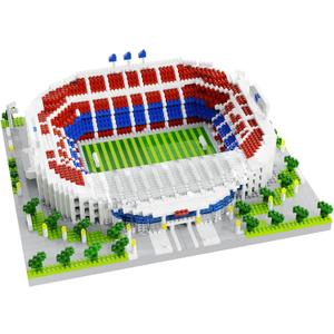 Barcelona Soccer Stadium Micro Blocks Building Sets, Micro Mini Bricks Architecture Building Block Sets for Adults, Football Field Building Blocks for Girls and Boys Fans Aged 14 and Up, Medium