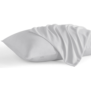 Pillowcase 14 x 20 Inch, Egyptian Cotton Set of 2 Pillowcase Zipper Closure 600 Thread Count Count - Travel 14x20 Zipper, Light Grey