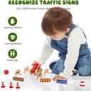 Toddmomy 1 Set Traffic Signs for Kids, Mini Stop Signs Street Road Sign for Educational Preschool Train Cars Track Accessories