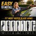 DOG TAIL AdaptBeam Neoprene Wiper Blades - 26'' & 19''- Set of 2