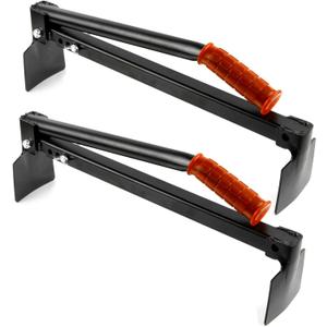 Set of 2 Adjustable Brick Tongs, Work Tools Brick Clamps Soft Handle, Bricks Lifting Carrying Carrier Brick Lifter, Paver Claw for Lifting