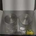 2 Liters/68oz 2 Pack Square Glass Pitcher with Lid and Handle for Fridge Door, Aofmee Borosilicate Glass Heat Resistant Dishwasher Safe Iced Tea Jar, Carafe with Scale Line for Hot/Cold Beverage