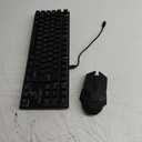 Gaming Wireless TKL Keyboard Mouse Combo Rechargeable LED Backlit Tenkeyless Compact 87 Keys 6 Button for Computer Laptop PS4 PS5 Switch Compatible with Windows XP/7/8/10 iMac MacBook Xbox one X