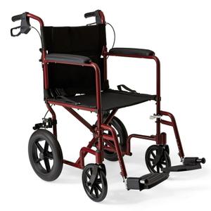 15 Inch Seat Wheelchairs for Adults 12 Inch Honeycomb Tire, Transport Wheelchair Lightweight Foldable (Only Takes 1S) (Black)
