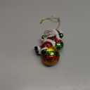 JOYIN Mini Santa Claus Christmas Glass Ornament, Blown Climbing Small Xmas Ornaments for Tree Hanging Decorations Indoor Outdoor Party Favor Indoor Decor Winter Gifts
