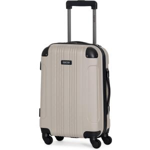 Kenneth Cole REACTION Out of Bounds Lightweight Hardshell 4-Wheel Spinner Luggage, Mushroom, 20-Inch Carry On