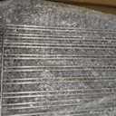 Adjustable Wind Screen and Griddle Warming Rack Set for 22' to 28' Griddle with Rear Grease, Black, Metal