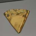 Kurt Adler Tiny 20-inch Miniature Satin Tree Skirt with Sequined Snowflake Border for Table Top Trees (Gold)