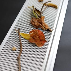 5-in gutter guards Marco mesh DIY gutter cover 15 piece 50 ft total length fit any roof or gutter type with 90 screws and driver bit heavy duty 100% stainless steel DIY installation