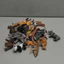 BOLZRA Safari Animals Figures Toys, Realistic Wild Zoo Animal Figurines, Plastic African Jungle Animals Playset for Kids Toddlers, 21Pcs Birthday Gifts Christmas Stocking Stuffers