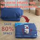 GONGSHI Vacuum Seal Bags for Clothing Travel & Home Storage, Travel Vacuum Bags with Pump, Space Saver for Blankets, Comforters, Pillows, Clothes,24 Combo with Electric Pump