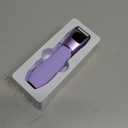 LGTGH Bikini Trimmer for Women: Pubic Hair Razor with Mirror & LED Light, Electric Shaver with Travel Lock & Ceramic Blades - Body Groomer IPX7 Waterproof Use for Legs/ Arm/ Underarm - Plum