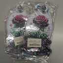 2 x hyzsj DIY Diamond Desktop Ornament Flower Crystal Diamond Art Painting Tabletop Ornaments Single Sided Diamond Ornament for Adult Beginner Home Office Decor Crafts Gift  (ROSE)