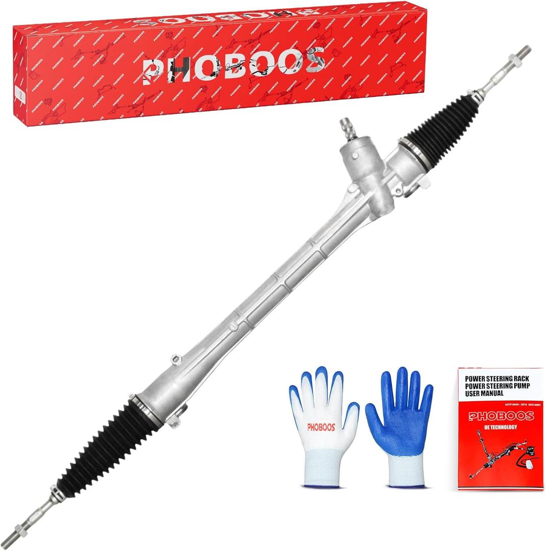 PHOBOOS Manual Steering Rack and Pinion Assembly Compatible with Toyota Prius 2010-2015(with 15/16 inch Wheels) & Prius Plug-In 2012-2015. New Unit, Leak Resistance, Direct Fit, Ref. 1G-26004