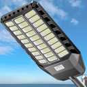 Deepn Solar Street Light, Commercial Grade Solar Lights Outdoor IP67 Waterproof, 8700W LED Flood Security Lights Motion Sensor & Dusk to Dawn Outdoor Lighting for Parking Lots, Streets & Yard, 1 Pack