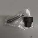 Tamper Proof Security Tri-Groove Nut Driver Socket Tool，for M8, M10, 3/8", 5/16", 7/16" Trident Screw and Nuts ，3/8" Drive or 3/4" Wrench Use，With 1/4" Hex Shank Adapter