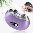 Automatic Electric Nail Clipper with 3-Speeds Levels and Nail Clip Storage, LCD Digital Display, USB Rechargeable Safety Electric Nail Trimmer Suitable for Babies,Children, Adults and Seniors (Lilac)