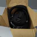 Insulated Water Bottle 40oz (Cold for 48 Hrs), Stainless Steel Water Bottle with Handle & Straw Lid & Paracord Handle, Triple Wall Vacuum Leakproof Travel Flask, Fit in Any Car Cup Holder (Magic Black)