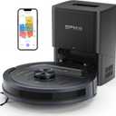 Robot Vacuum and Mop with Self-Empty Dock, 60-Day Capacity, 5500Pa Suction, LiDAR Mapping, 120-Min Runtime, Custom Schedule, Alexa & WiFi/App Compatible, Ideal for Pet Hair, Carpets, and Hard Floors