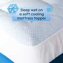 Niagara Cooling Twin Mattress Topper - Pillow Top Mattress Cover Quilted Fitted Cooling Topper for Back Pain Deep Pocket Fits 20 Inches (39x75 Inches)