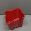 San Jamar Kleen-Pail Pro Sanitizer Pail Cleaning Bucket with Bail Handle for Cleaning, Kitchens, Restaurants, And Janitorial Use, Plastic, 6 Quarts, Red