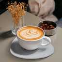 12 Sets Faux Leather Coasters for Drinks, Handmade Dual Sided Drink Coasters for Tabletop Protection, Non-Slip Washable Coasters for Tea Cup Living Room Office Desk DecorationGrey and Brown