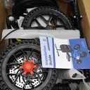 Knee Scooter, 300lbs Capacity, 13" Big PU Seat, Disc Brake Knee Walker, All Terrain Foldable Knee Scooter Walker with Bag for Foot Injuries Compact Crutches Alternative (Black)