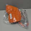 Trapper Hat for Men Women Waterproof Winter Warm Baseball Cap with Ear Flaps and Mask (Orange)