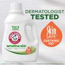 ARM & HAMMER Sensitive Skin Free Clear, 170 Loads Liquid Laundry Detergent, 170 Fl oz