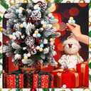 Syhood 12 Set 7.9 Inch Christmas Ball Ornaments on Wired Picks Shatterproof Xmas Pastel Ball Picks for Christmas Tree Vase Wreath Stairs Garland Decoration Supplies