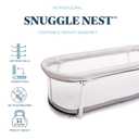 Baby Delight Snuggle Nest Bassinet, Portable Baby Bed, for Infants 0 5 Months, Driftwood Grey