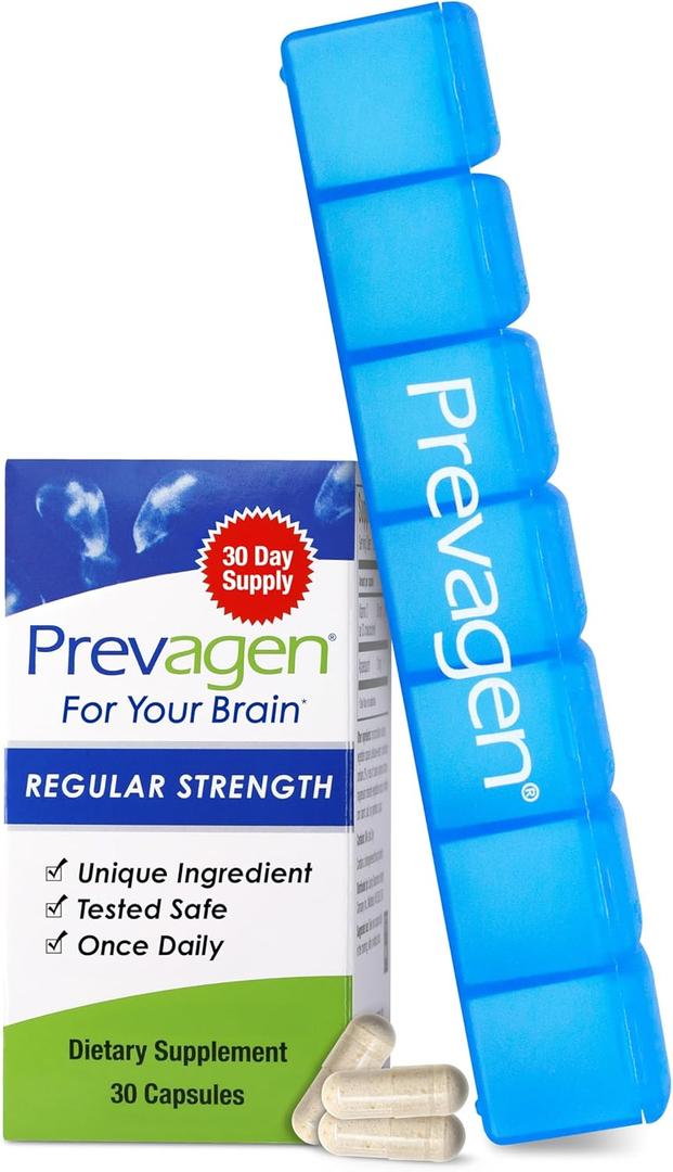 Prevagen Regular Strength - 30 Capsules (1 Month Supply) 10mg of Apoaequorin Plus Vitamin D3, BB Date: 10/2027