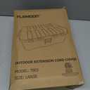 Flemoon IP54 Waterproof Box with Large Capacity Outdoor Weatherproof Box, Gray