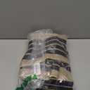 OJIA Outdoor Rug 3'x5', Black and Tan Area Rug Machine Washable Rugs Cotton Hand Woven Entry Rug Indoor Outdoor Striped Carpet for Front Porch/Deck/Backyard/Camping/Outdoor Decor