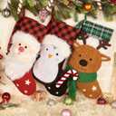 3 Pack Christmas Stocking,Hanging Knitted Stocking,Gifts & Decorations for Family,Holiday Party Fireplace Christmas Tree Decoration