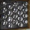 dynofit 12x1.25 OEM/Stock Wheel Lug Bolts, 20pcs ET 28mm Shank 19mm Hex 2.45 inch Length Solid Chrome Studs Set for 2015-2022 Je/ep Renegade, 2018-2022 Compass, 2014-2022 Cherokee and More