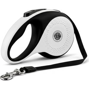 American Kennel Club Retractable Dog Leash, 16.4ft, Tangle-Free, Ergonomic Grip, One-Hand Brake, for Medium & Large Dogs up to 66