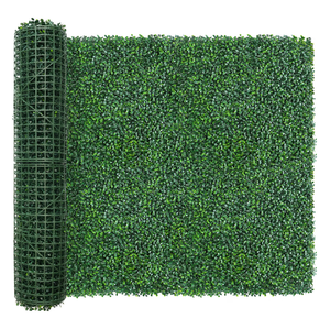 TTTM 48"x120" 40 Sqft, UV-Resistant Artificial Boxwood Hedge Roll Panel
Faux Greenery Boxwood Hedge Screen, Indoor Outdoor Fake Green Leaf Decor Privacy Fence, Patio, Balcony Background Covering