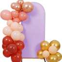 Peomeise 6FT Wedding Arch Cover Lavender Arch Backdrop Cover Stretchy Spandex Backdrop Stand Covers for Birthday Party Ceremony Banquet Decor(72" L x 31.2" W)