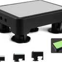 CHIKILLA Adjustable Step Stool for Bedside High Beds, Glow in the Dark Bed Steps for Adults Elderly, 650LBS Heavy Duty Non-Slip Safety Platform for Car, Bathtub, Kitchen, 3 Height Settings 3.7"-5.9"
