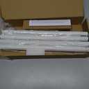 Curtain Rods for Windows 32 to 144 Inches, 1 Inch Diameter Adjustable White Curtain Rod, Heavy Duty Modern curtain rod with Simple Finials, 32"-150"