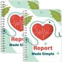 2Pcs Nurse Report Sheet Notebook Nursing Handoff Logbook for Organizing Notes Appreciation Gifts Student Clinical Supplies 8.27 X 5.9inch