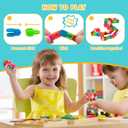 Wacky Tracks 30 Pack Snap and Click Fidget Toys Bulk for Party Favors Puzzles Goodie Bag ,School Students Gift Classroom Prizes Valentines Day Rainbow Toys for Kids,Teens