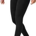 G Gradual Women's Fleece Lined Winter Leggings High Waisted Water Resistant Thermal Hiking Ski Pants for Women with Pockets (Black)