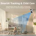 VSTARCAM 6MP Dual Lens Indoor Security Camera Wireless, 2.4G/5G WiFi Dual-Band with 360 PTZ & AI Auto Tracking, Color Night Vision, Two-Way Audio, Baby Monitor Pet Camera for 24/7 Home Security