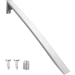 Upgraded W10837029 Refrigerator Door Handle w/Set Screw Compatible with Whirlpool Refrigerator Handle, Stainless Steel Fridge Door Handle Replacement, Replace Part W10653471, 4338550